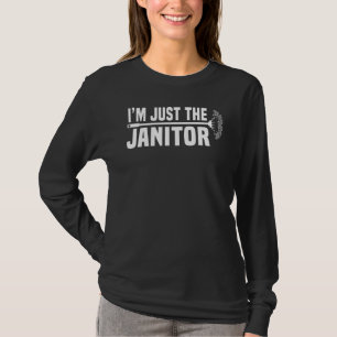 Janitor Custodian Cleaner Map Karriere Housekeepe T-Shirt