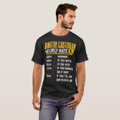 Janitor Custodian Stundensatz - Janitor Custodian T-Shirt (Vorne ganz)