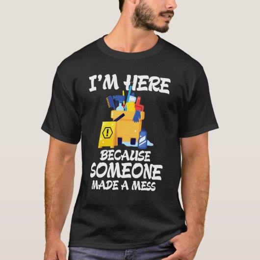 Janitor Housekeeping Cleaners T-Shirt (Vorderseite)