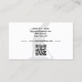 Janitor Housekeeping Cleaning Service qr-Code Visitenkarte (Rückseite)