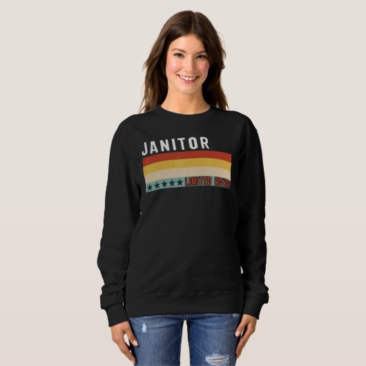 Janitor Job Title Profession Worker Appreciation I Sweatshirt (Vorne ganz)