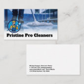 Janitor Mopping | Blue Collar Clearing Jobs Visitenkarte (Vorne/Hinten)