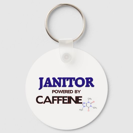 Janitor Powered by coffein Schlüsselanhänger (Vorderseite)