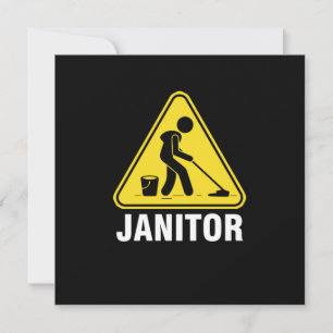 Janitor Sign Cleaners Reinigungsservice Janitors G Einladung