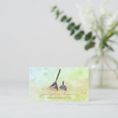 Janitorial Cleaning Green Sparkle Visitenkarte (Stehend Vorderseite)