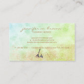 Janitorial Cleaning Green Sparkle Visitenkarte (Rückseite)