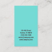 Janitorial Cleaning Maid Services Housekeping Visitenkarte (Rückseite)