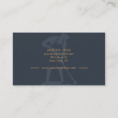 Janitorial Housekeeping Cleaning Pro Men Navy Visitenkarte (Rückseite)