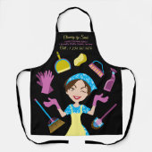 Janitorial Maid House Cleaner Schürze (Vorderseite)