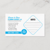 Janitorial Reinigung Housekeeper Haushaltshilfe Fo Visitenkarte (Rückseite)