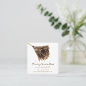 Janitorial Reinigungsservice maid einfach Quadratische Visitenkarte (Stehend Vorderseite)