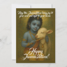 Janmashtami Grußkarte