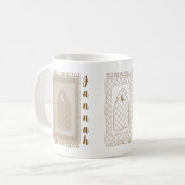 Jannah Gebetsmat inspiriert Kaffeetasse (Vorderseite Links)