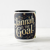 Jannah is the Goal to Paradise | Vibrant Islam Mug Tasse (Zentrum)