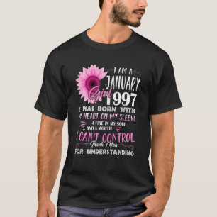 Jänner Mädchen 1997 25. Geburtstagsgeschenk 25 Jah T-Shirt