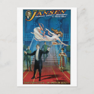 Jansen ~ Die große Vintage-Zaubershow Postkarte