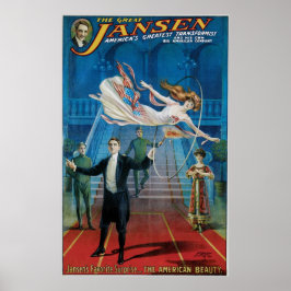 Jansen ~ The Great Vintag Magic Act Poster