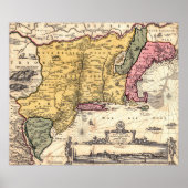 Jansson/ Visscher Map Poster (Vorne)