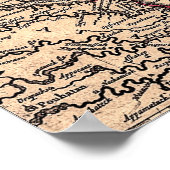 Jansson/ Visscher Map Poster (Ecke)