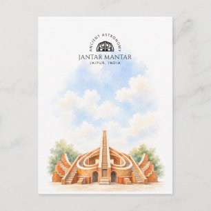 Jantar Mantar Jaipur   Architektur Landschaft Feiertagspostkarte