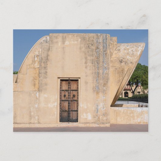 Jantar Mantar Jaipur Observatorium Tür  Postkarte (Vorderseite)