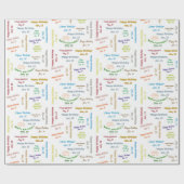 Januar, 15. Geburtstag Geschenkpapier (Flach)