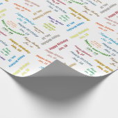 Januar, 18. Geburtstag Geschenkpapier (Ecke)