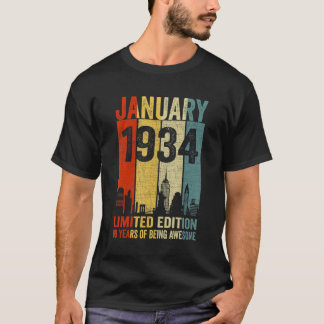 Januar 1934 89 Jahre Phantastisch T-Shirt