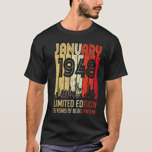 Januar 1948 75 Jahre Phantastisch T-Shirt (Vorderseite)