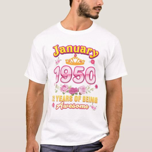 Januar 1950 75 Jahre Phantastisch T-Shirt (Vorderseite)