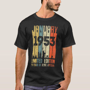 Januar 1953 69 Geburtstag 69 Jahr 1953 Geburtstag T-Shirt