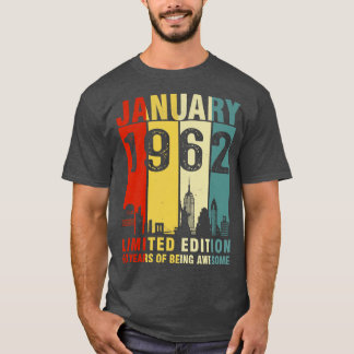 Januar 1962 Limited Edition 60 Jahre Awe T-Shirt