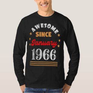 Januar 1966 Geburtstag Phantastisch seit 1966 Janu T-Shirt