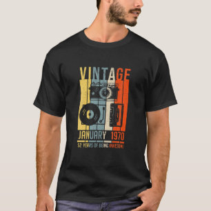 Januar 1970 52 Jahre alt 1970 Geburtstagsgeschenk T-Shirt