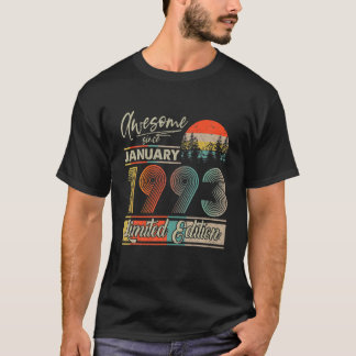 Januar 1993 Vintag Retro 29 Jahre alt, 29. Geburts T-Shirt