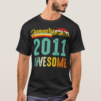 Januar 2011 Geburtstagsgeschenk Shirt Vintag 2. Ja