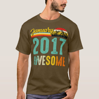 Januar 2017 Geburtstagsgeschenk Shirt Vintag 2. Ja