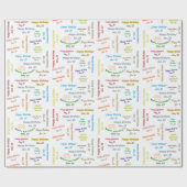 Januar, 23 Geburtstag Geschenkpapier (Flach)