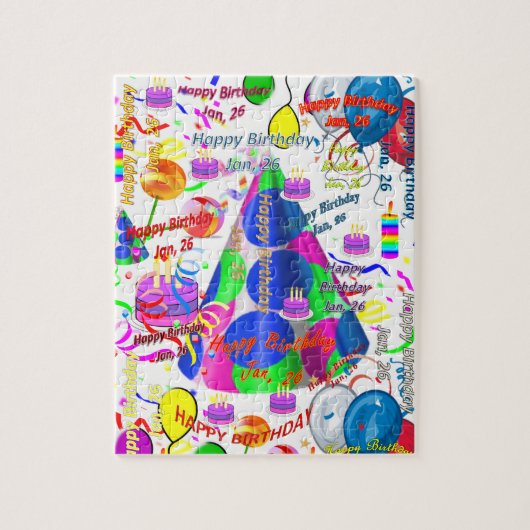 Januar, 26 Geburtstag Jigsaw Puzzle (Vertikal)