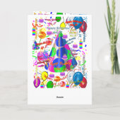 Januar, 27 Geburtstag Grußkarte geklappt Karte (Rückseite)