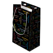 Januar, 27. Geburtstag Kleine Geschenktüte (Rückseite Schrägansicht)