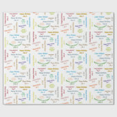 Januar, 8. Geburtstag, Geschenkpapier (Flach)