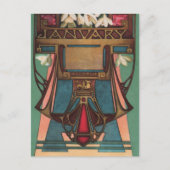 Januar - Aquarius Postkarte (Vorderseite)