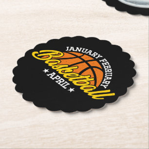 Januar Basketball April Cooler Spieler Untersetzer