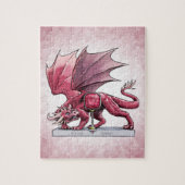 Januar Birthstone Dragon - Garnet Jigsaw Puzzle (Vertikal)