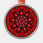 Januar Birthstone Garnet Mandala Ornament (Vorne)
