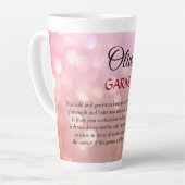 Januar - Birthstone Garnet  Milchtasse (Linke Ecke)