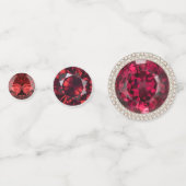 Januar Birthstone Garnett Table Konfetti (Vorderseiten)