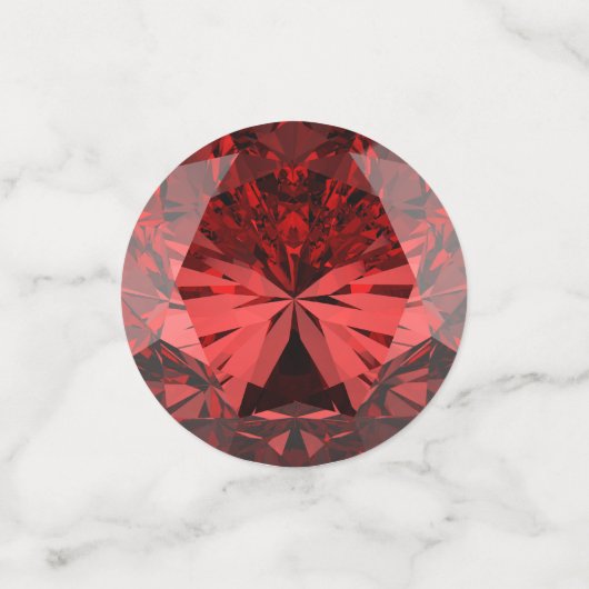 Januar Birthstone Garnett Table Konfetti (Klein Vorderseite)