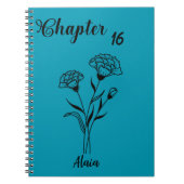Januar Bloom Notebook - Carnation Journal Notizblock (Vorderseite)